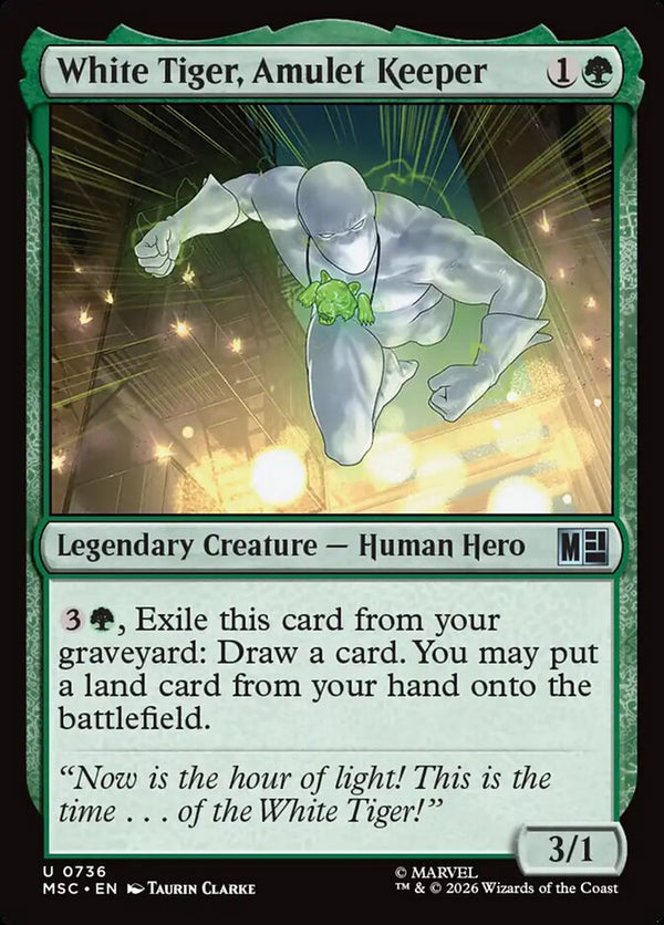 White Tiger, Amulet Keeper (MSC)