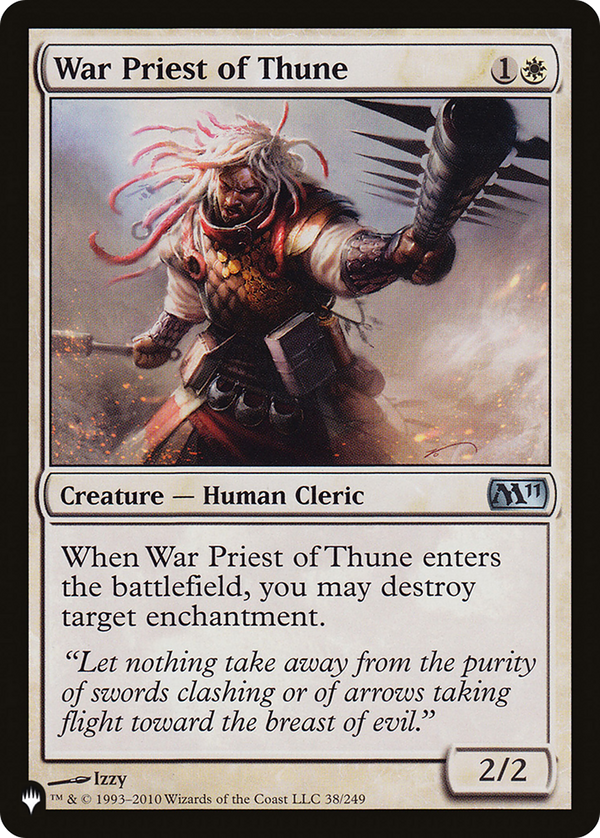 War Priest of Thune - M11 Reprint (PLST)