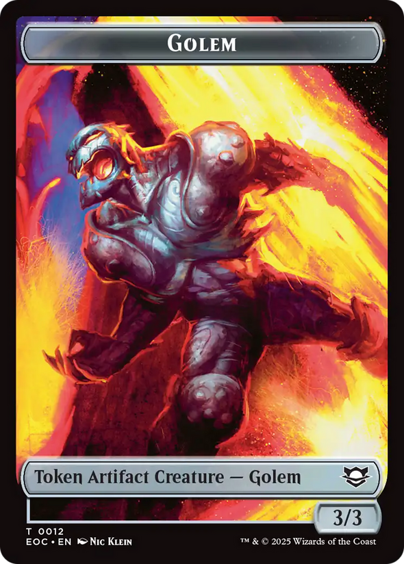 Golem (012) // Golem (014) Token (TEOC)