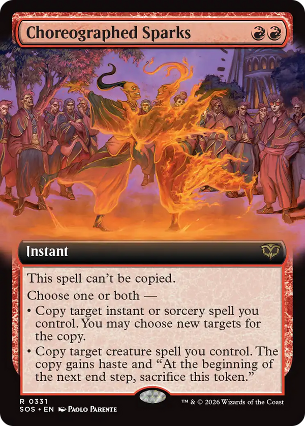 Choreographed Sparks - Extended Art (SOS)
