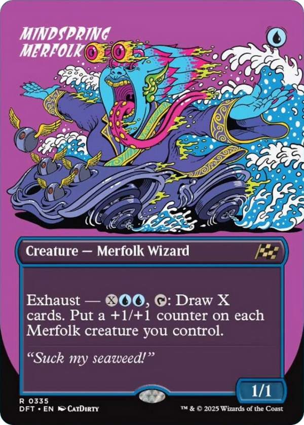 Mindspring Merfolk - Borderless Rude Rider (DFT)
