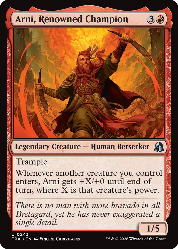 Arni, Renowned Champion (FRA) (Pre-Order)