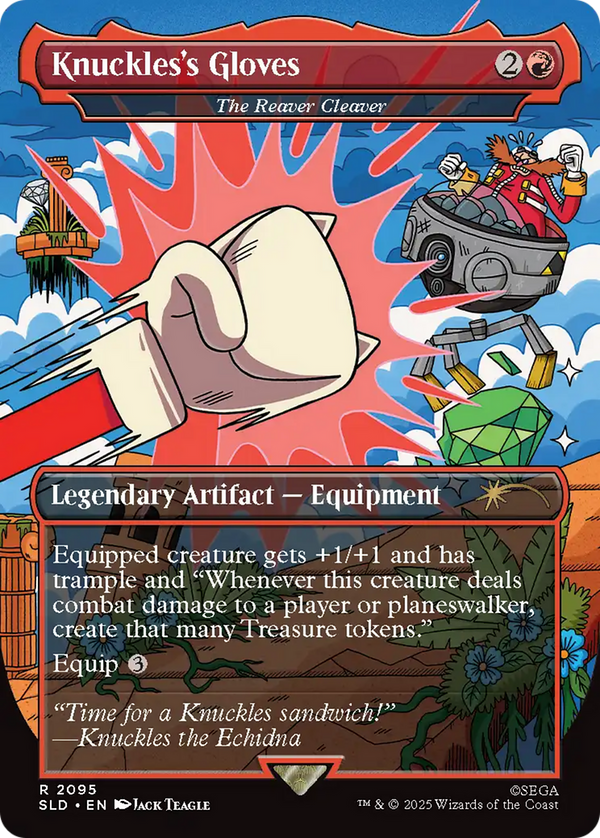 Knuckles's Gloves // The Reaver Cleaver - Secret Lair x Sonic: Turbo Gear (SLD)