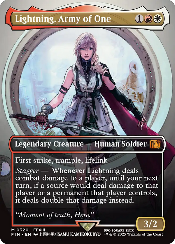 Lightning, Army of One - Borderless Artist Card (FIN)