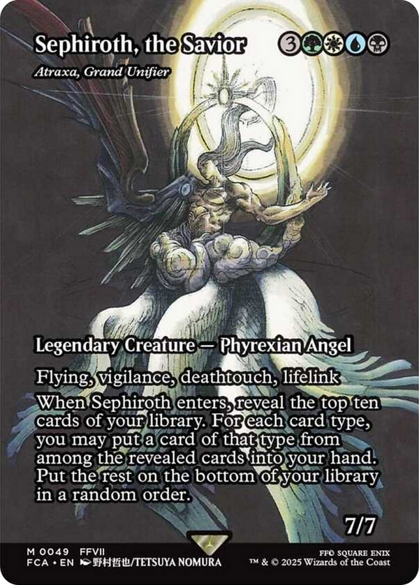 Sephiroth, the Savior // Atraxa, Grand Unifier - Borderless (FCA)