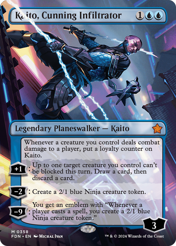 Kaito, Cunning Infiltrator - Borderless (FDN)