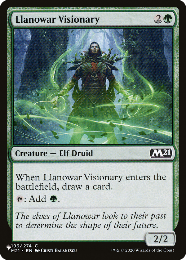 Llanowar Visionary - M21 Reprint (PLST)