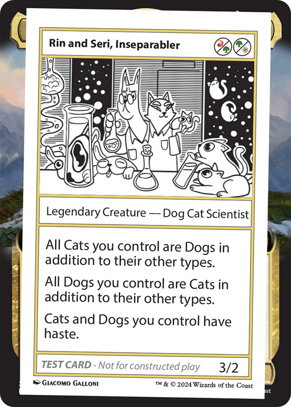Rin and Seri, Inseparabler - Test Card (MB2)