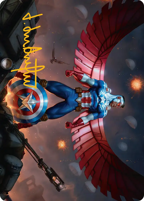 Captain America, Wings of Freedom (AMSH) - Gold Stamped Art Card