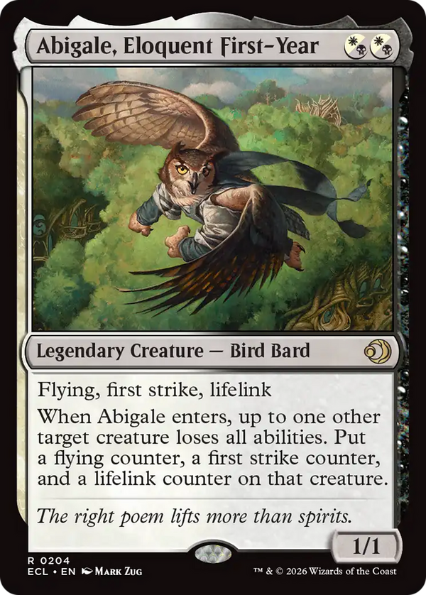 Abigale, Eloquent First-Year (ECL)