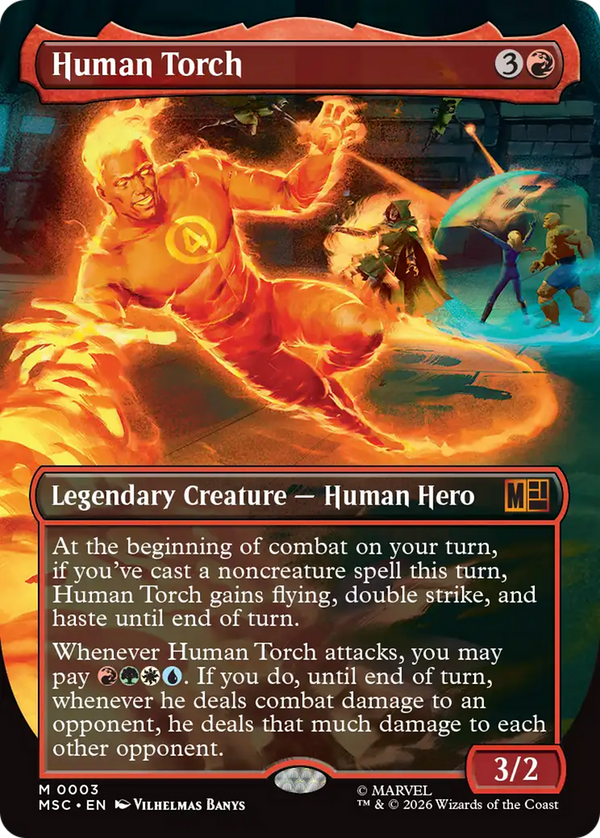 Human Torch - Borderless (MSC) (Pre-Order)