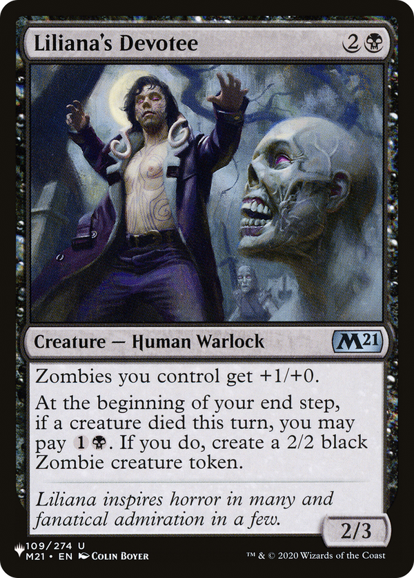 Liliana's Devotee (109) - M21 Reprint (PLST)