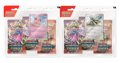 Pokemon - Scarlet and Violet - Temporal Forces - 3 Pack Blister Bundle