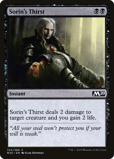 Sorin's Thirst (M20)