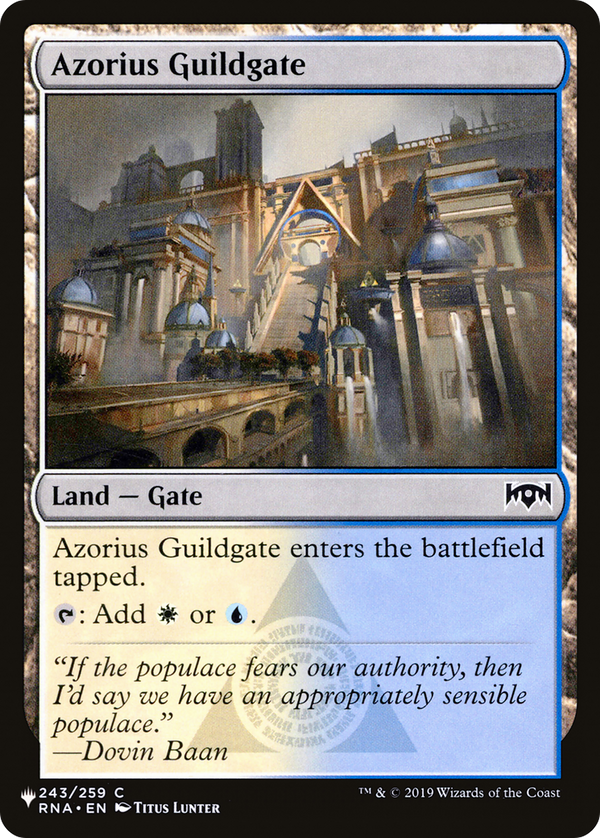 Azorius Guildgate - RNA Reprint (PLST)