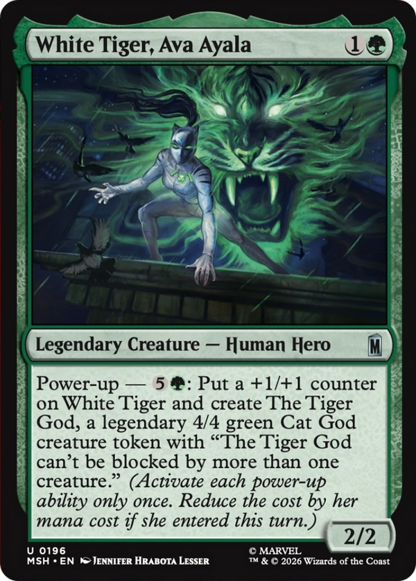 White Tiger, Ava Ayala (MSH) (Pre-Order)
