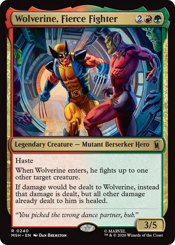 Wolverine, Fierce Fighter (MSH) (Pre-Order)
