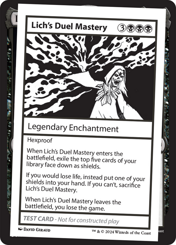 Lich's Duel Mastery - Test Card (MB2)
