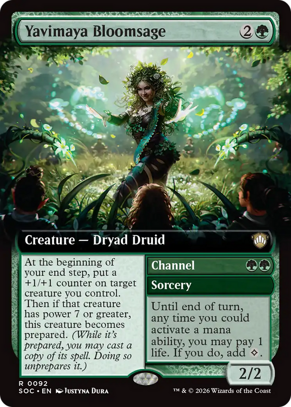Yavimaya Bloomsage // Channel - Extended Art (SOC)