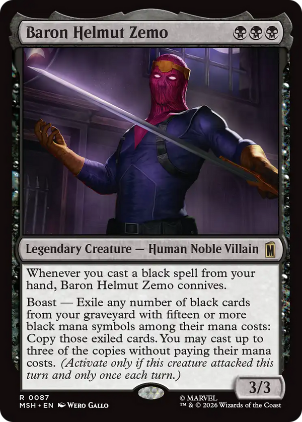Baron Helmut Zemo (MSH) (Pre-Order)