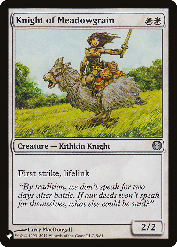 Knight of Meadowgrain - DDG Reprint (PLST)
