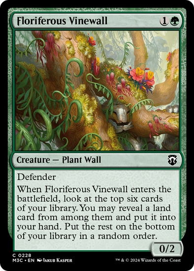 Floriferous Vinewall (M3C)