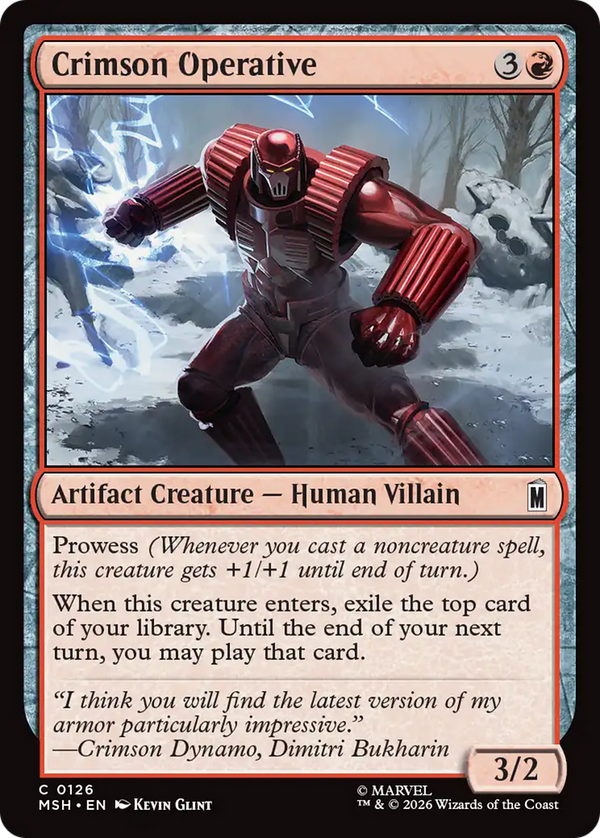Crimson Operative (MSH) (Pre-Order)