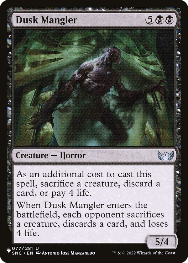 Dusk Mangler - SNC Reprint (PLST)