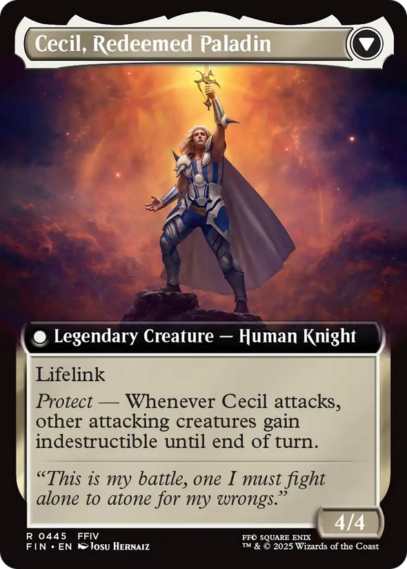 Cecil, Dark Knight // Cecil, Redeemed Paladin - Extended Art (FIN)