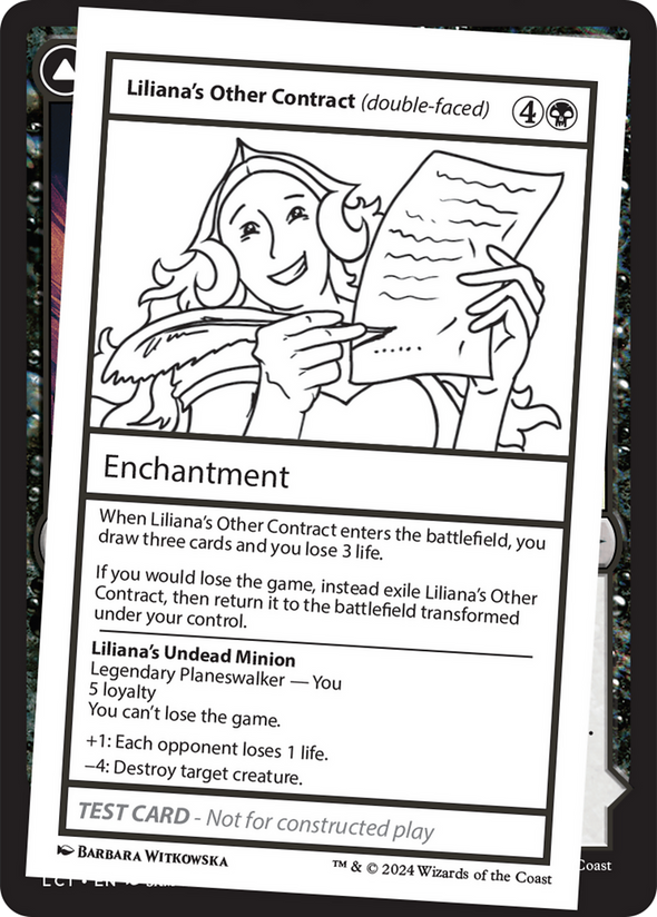 Liliana's Other Contract // Liliana's Undead Minion - Test Card (MB2)