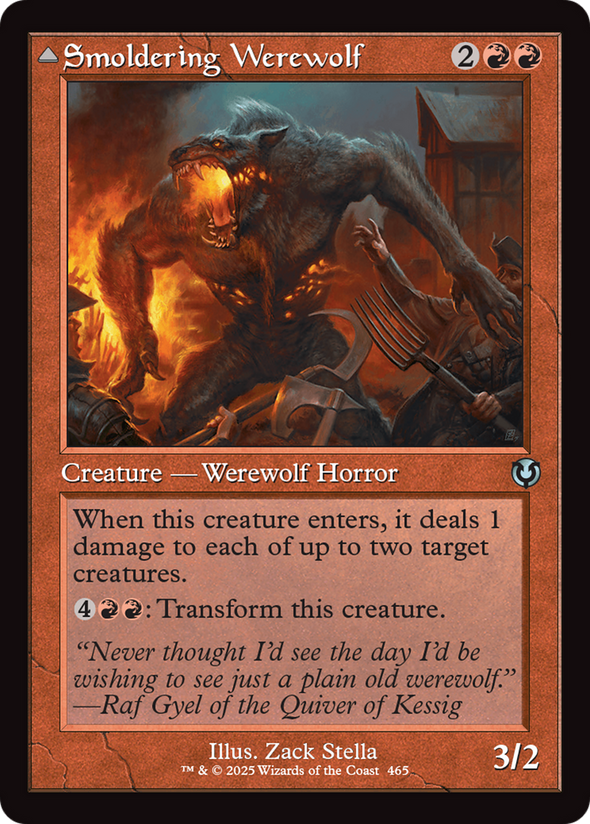 Smoldering Werewolf // Erupting Dreadwolf - Retro Frame (INR)