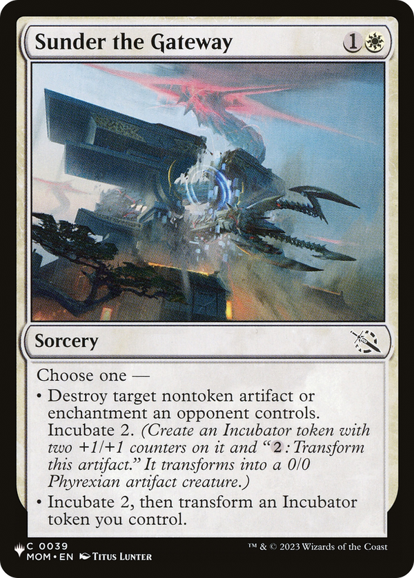 Sunder the Gateway - MOM Reprint (PLST)