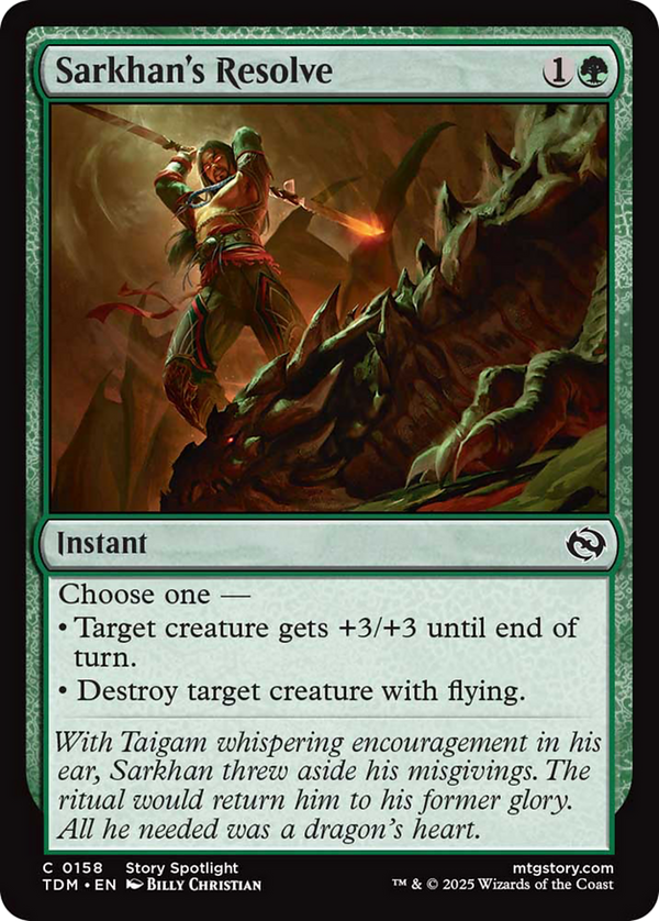 Sarkhan's Resolve (TDM)