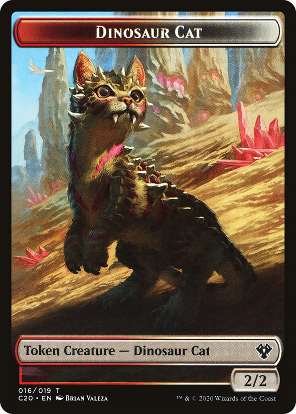 Dinosaur Cat // Bird Token (TC20)