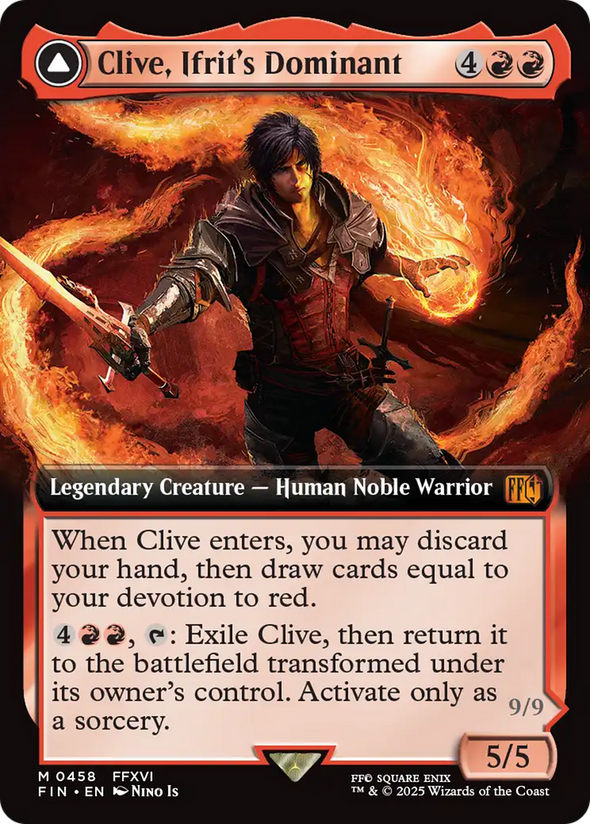 Clive, Ifrit's Dominant // Ifrit, Warden of Inferno - Extended Art (FIN)