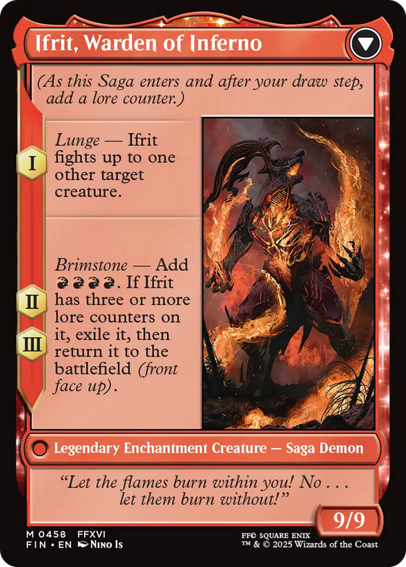 Clive, Ifrit's Dominant // Ifrit, Warden of Inferno - Extended Art (FIN)