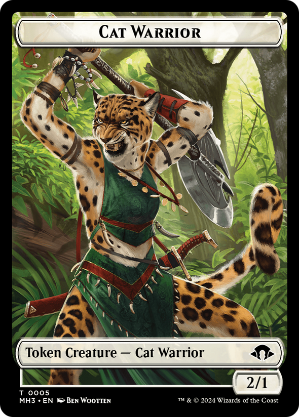 Cat Warrior Token (TMH3)