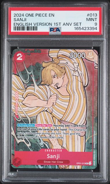 Sanji - English Version 1st Anniversary Set - MINT 9