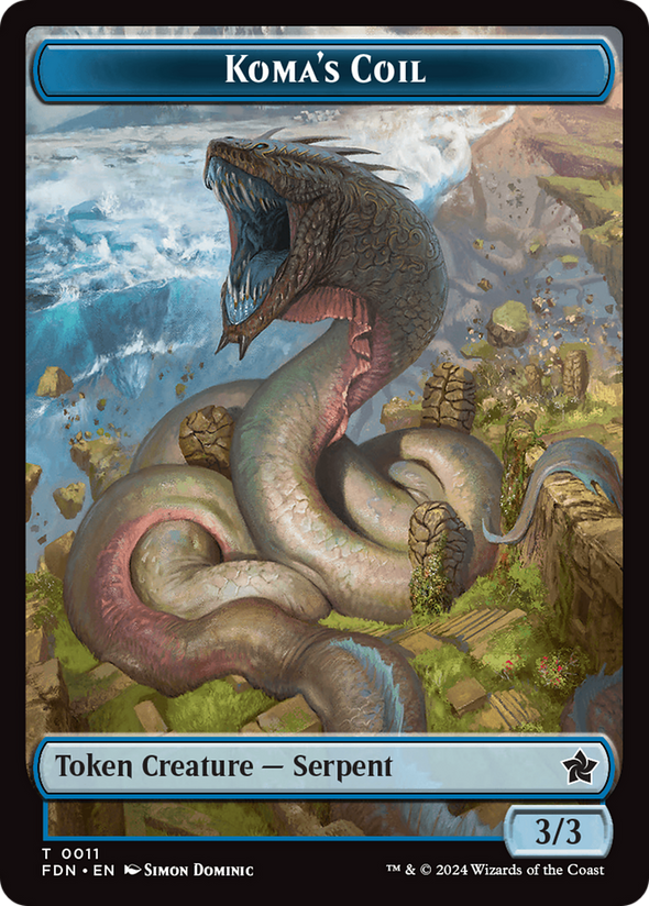 Koma's Coil // Scion of the Deep Token (TFDN)