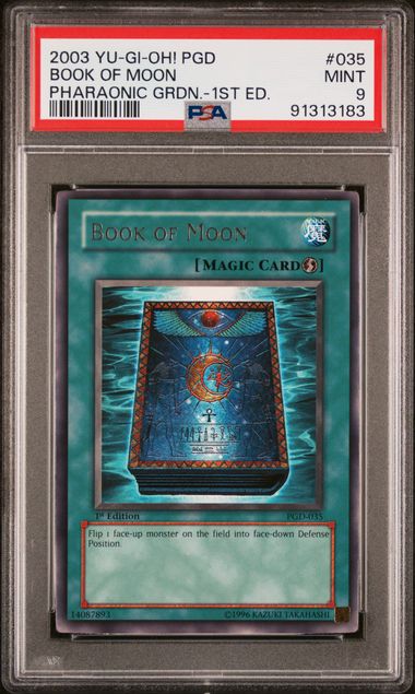 BOOK OF MOON (035) - YUGIOH PGD-PHARAONIC GUARDIAN - PHARAONIC GRDN.-1ST ED. - MINT 9