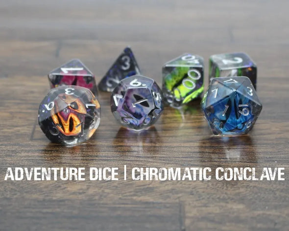 Adventure Dice - 7 Piece Set - Chromatic Conclave