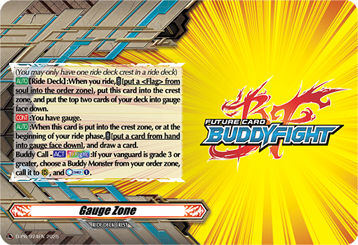 Gauge Zone (Future Card Buddyfight) - D-PR/924EN - Promo