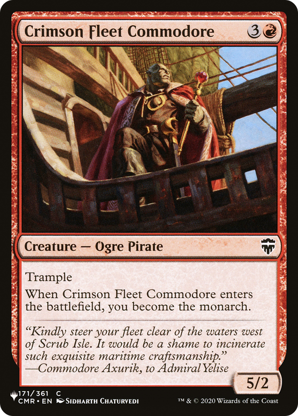 Crimson Fleet Commodore - CMR Reprint (PLST)