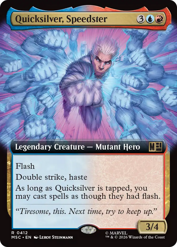 Quicksilver, Speedster - Extended Art (MSC) (Pre-Order)
