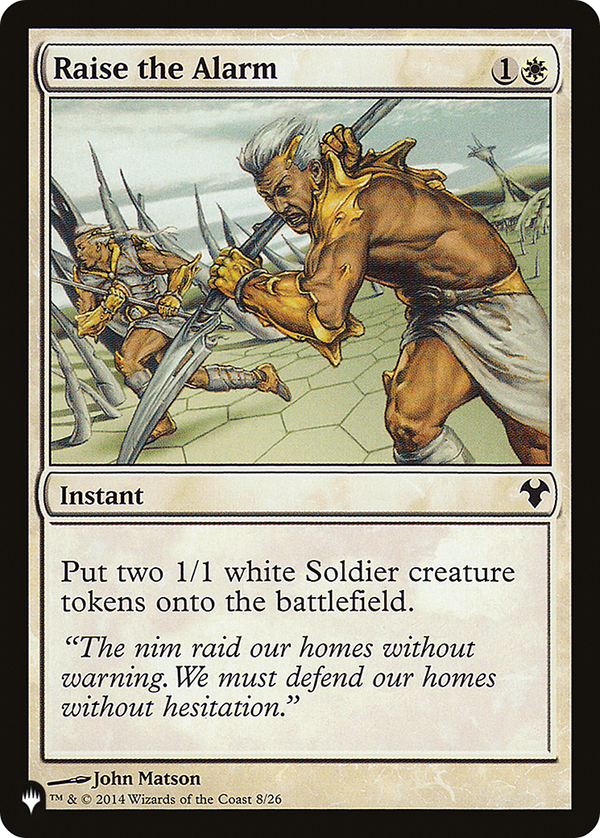 Raise the Alarm - MD1 Reprint (PLST)