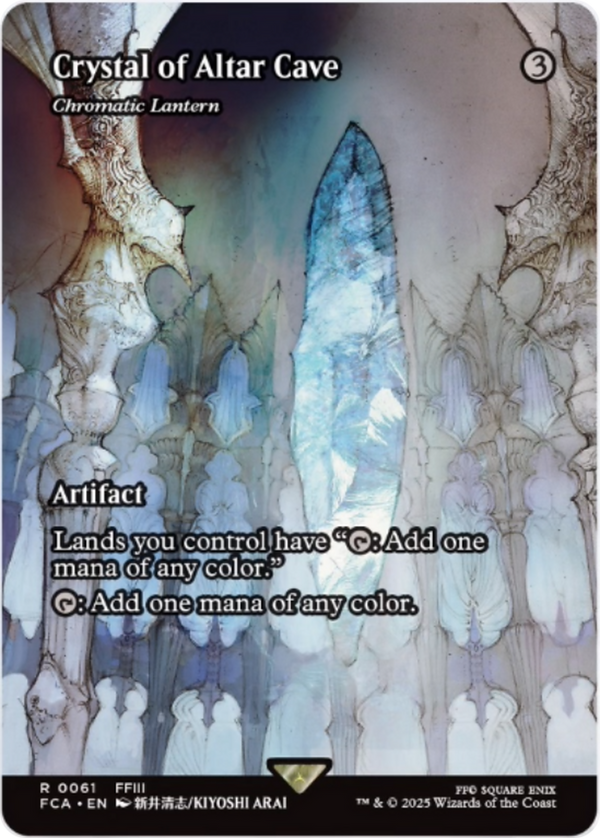 Crystal of Altar Cave // Chromatic Lantern - Borderless (FCA)