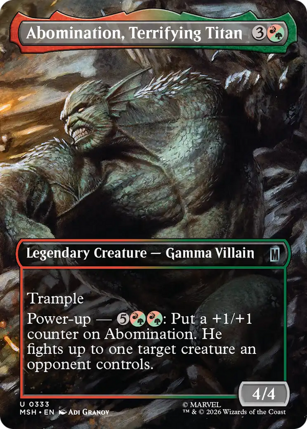 Abomination, Terrifying Titan - Borderless Scene (MSH) (Pre-Order)