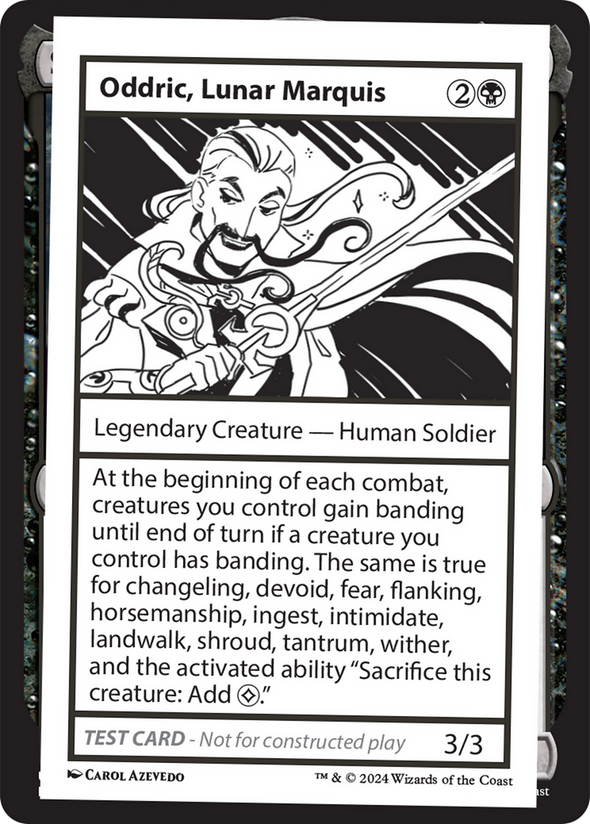 Oddric, Lunar Marquis - Test Card (MB2)