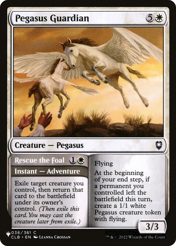 Pegasus Guardian // Rescue the Foal - CLB Reprint (PLST)