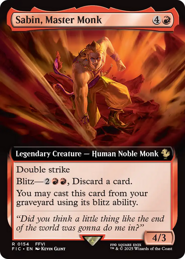 Sabin, Master Monk - Extended Art (FIC)